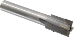 Made in USA - 1-3/8" Diam, 1" Shank, Diam, 4 Flutes, Straight Shank, Interchangeable Pilot Counterbore - 6-5/8" OAL, Bright Finish, Carbide-Tipped - Exact Tooling