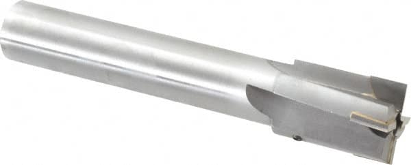 Made in USA - 1-9/16" Diam, 1-1/4" Shank, Diam, 4 Flutes, Straight Shank, Interchangeable Pilot Counterbore - Exact Tooling
