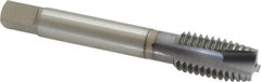 OSG - 9/16-12 UNC, 3 Flute, TiCN Finish, Vanadium High Speed Steel Spiral Point Tap - Plug Chamfer, Right Hand Thread, 3-19/32" OAL, 1-21/32" Thread Length, 0.429" Shank Diam, Series 300 - Exact Tooling
