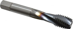 OSG - 5/8-11 UNC 4 Flute 3B Modified Bottoming Spiral Flute Tap - Powdered Metal, TiCN Finish, 3-13/16" OAL, Right Hand Flute, Right Hand Thread, H3, Series EXOTAP - Exact Tooling