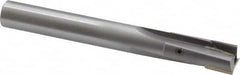 Made in USA - 9/16" Diam, 1/2" Shank, Diam, 3 Flutes, Straight Shank, Interchangeable Pilot Counterbore - 4-5/16" OAL, Bright Finish, Carbide-Tipped - Exact Tooling