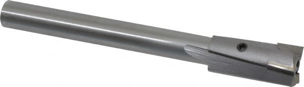 Made in USA - 3/4" Diam, 1/2" Shank, Diam, 3 Flutes, Straight Shank, Interchangeable Pilot Counterbore - Exact Tooling