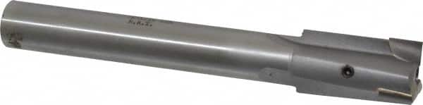 Made in USA - 1-1/16" Diam, 3/4" Shank, Diam, 3 Flutes, Straight Shank, Interchangeable Pilot Counterbore - Exact Tooling