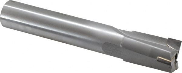 Made in USA - 1-3/16" Diam, 1" Shank, Diam, 3 Flutes, Straight Shank, Interchangeable Pilot Counterbore - Exact Tooling