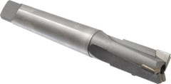 Made in USA - 1-1/16" Diam, 3 Flutes, Morse Taper Shank, Interchangeable Pilot Counterbore - Exact Tooling