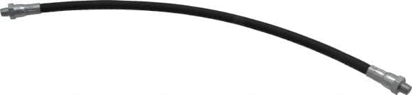 PRO-LUBE - 18" Long, 5,800 psi Operating Pressure, Polyamide (Inner Tubing) & Polyurethane (Sheath) Grease Gun Hose - 1/8 NPT, 13,775 psi Burst Pressure - Exact Tooling