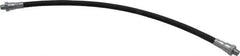 PRO-LUBE - 18" Long, 5,800 psi Operating Pressure, Polyamide (Inner Tubing) & Polyurethane (Sheath) Grease Gun Hose - 1/8 NPT, 13,775 psi Burst Pressure - Exact Tooling