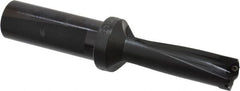 Kyocera - 1.87" Max Drill Depth, 3xD, 5/8" Diam, Indexable Insert Drill - 2 Inserts, 3/4" Shank Diam, Whistle Notch Shank - Exact Tooling