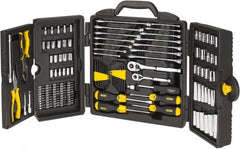 Stanley - 150 Piece 1/4 & 3/8" Drive Standard Deep Socket Set - Inch Measurement Standard - Exact Tooling