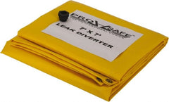 PRO-SAFE - Tarp-Shaped Heavy Duty Roof Leak Diverter - 7' Long x 7' Wide x 18 mil Thick, Yellow - Exact Tooling
