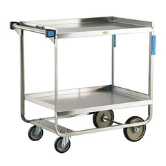 Lakeside - Carts; Type: Utility Cart ; Load Capacity (Lb.): 700.000 ; Number of Slots: 0 ; Number of Shelves: 2 ; Width (Inch): 22-3/8 ; Length (Inch): 38-5/8 - Exact Tooling