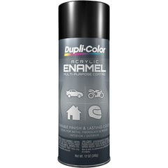 Dupli-Color - Black, Gloss, Acrylic Enamel Spray Paint - 12 to 14 Sq Ft per Can, 12 oz Container - Exact Tooling