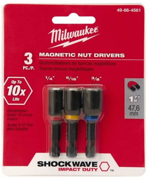 Milwaukee Tool - Nut Driver Bit Set - 1/4" Hex Drive - Exact Tooling
