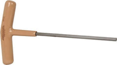 Paramount - 4mm Hex, T-Handle Cushion Grip, Hex Key - 6" OAL, Steel, Metric System of Measurement - Exact Tooling