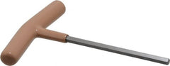 Paramount - 6mm Hex, T-Handle Cushion Grip, Hex Key - 6" OAL, Steel, Metric System of Measurement - Exact Tooling