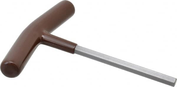 Paramount - 5/16" Hex, T-Handle Cushion Grip, Hex Key - 6" OAL, Steel, Inch System of Measurement - Exact Tooling