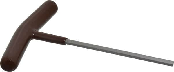 Paramount - 3/16" Hex, T-Handle Cushion Grip, Hex Key - 6" OAL, Steel, Inch System of Measurement - Exact Tooling