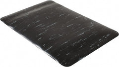 PRO-SAFE - 3' Long x 2' Wide, Dry Environment, Anti-Fatigue Matting - Black Marbleized, Vinyl with Vinyl Sponge Base - Exact Tooling