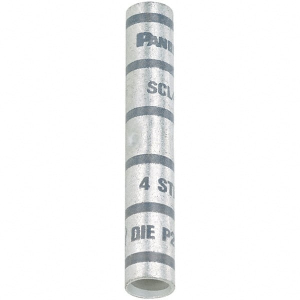 Panduit - 1/0 AWG Compatible, Noninsulated, Crimp-On Butt Splice Terminal - Pink - Exact Tooling