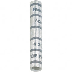 Panduit - 1/0 AWG Compatible, Noninsulated, Crimp-On Butt Splice Terminal - Pink - Exact Tooling
