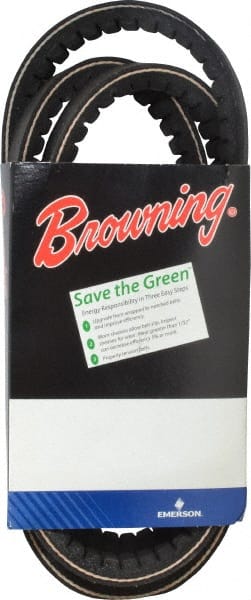 Browning - Section BX, 21/32" Wide, 65" Outside Length, Gripnotch V-Belt - Rubber Compound, Gripnotch, No. BX62 - Exact Tooling