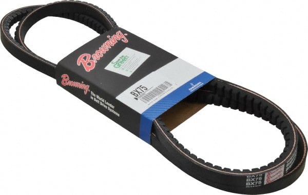 Browning - Section BX, 21/32" Wide, 78" Outside Length, Gripnotch V-Belt - Rubber Compound, Gripnotch, No. BX75 - Exact Tooling
