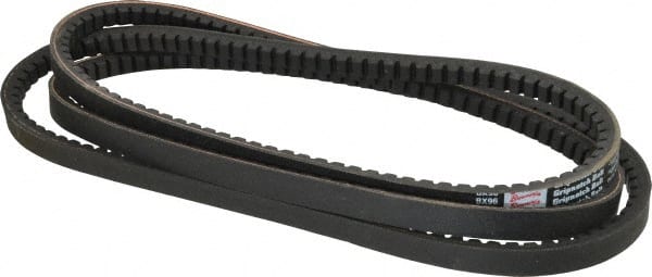 Browning - Section BX, 21/32" Wide, 99" Outside Length, Gripnotch V-Belt - Rubber Compound, Gripnotch, No. BX96 - Exact Tooling