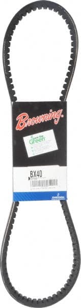 Browning - Section BX, 21/32" Wide, 43" Outside Length, Gripnotch V-Belt - Rubber Compound, Gripnotch, No. BX40 - Exact Tooling