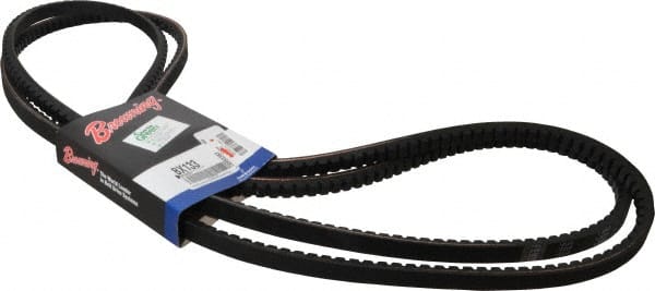 Browning - Section BX, 21/32" Wide, 136" Outside Length, Gripnotch V-Belt - Rubber Compound, Gripnotch, No. BX133 - Exact Tooling