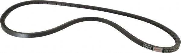 Browning - Section 5VX, 5/8" Wide, 60" Outside Length, Gripnotch V-Belt - Rubber Compound, 358 Gripnotch, No. 5VX600 - Exact Tooling