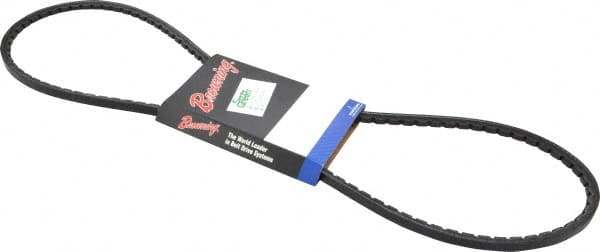 Browning - Section 3VX, 3/8" Wide, 50" Outside Length, Gripnotch V-Belt - Rubber Compound, 358 Gripnotch, No. 3VX500 - Exact Tooling