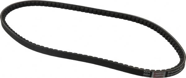 Browning - Section AX, 1/2" Wide, 36" Outside Length, Gripnotch V-Belt - Rubber Compound, Gripnotch, No. AX34 - Exact Tooling