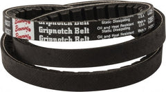 Browning - Section AX, 1/2" Wide, 39" Outside Length, Gripnotch V-Belt - Rubber Compound, Gripnotch, No. AX37 - Exact Tooling
