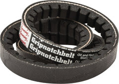 Browning - Section AX, 1/2" Wide, 24" Outside Length, Gripnotch V-Belt - Rubber Compound, Gripnotch, No. AX22 - Exact Tooling