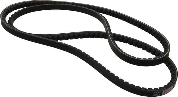 Browning - Section AX, 1/2" Wide, 65" Outside Length, Gripnotch V-Belt - Rubber Compound, Gripnotch, No. AX63 - Exact Tooling
