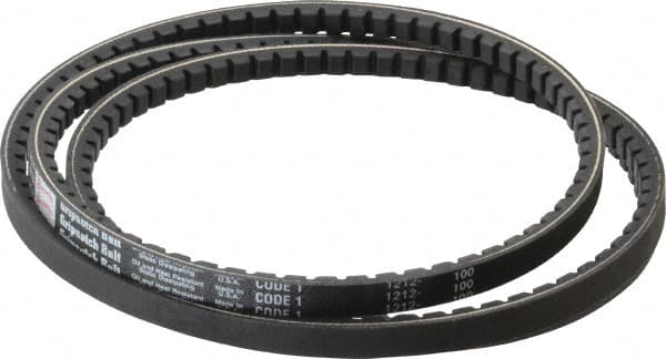 Browning - Section AX, 1/2" Wide, 76" Outside Length, Gripnotch V-Belt - Rubber Compound, Gripnotch, No. AX74 - Exact Tooling