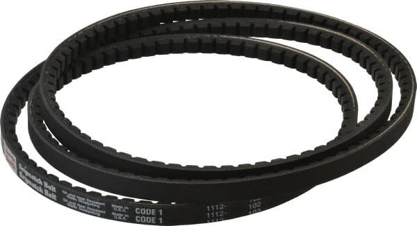 Browning - Section AX, 1/2" Wide, 79" Outside Length, Gripnotch V-Belt - Rubber Compound, Gripnotch, No. AX77 - Exact Tooling