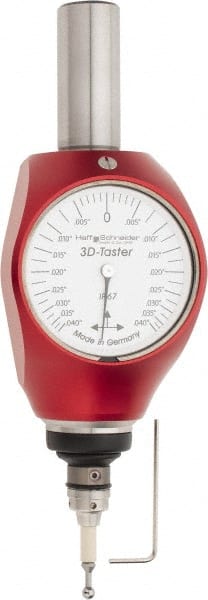 SPI - 1.2205 Inch Point Length, 4mm Point Diameter, 0.0004 Inch Graduation, IP67 Water Resistant Dial Positioning Indicator - 0.0004 Inch Accuracy, 2 Inch Dial Diameter, White Face - Exact Tooling
