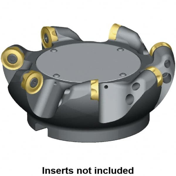 Kennametal - 80mm Cut Diam, 10mm Max Depth, 27mm Arbor Hole, 5 Inserts, RCGT 2006... Insert Style, Indexable Copy Face Mill - 22,000 Max RPM, 50mm High, Series KSRM - Exact Tooling