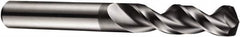 DORMER - 19/64" 130° Parabolic Flute Cobalt Screw Machine Drill Bit - AlCrN Finish, Right Hand Cut, 40mm Flute Length, 70mm OAL, PFX Point, Straight Shank - Exact Tooling