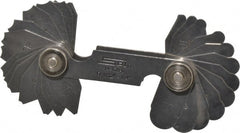 SPI - 30 Piece, 1/32 to 1/4 Inch Radius, Stainless Steel Radius Gage Set - Style B, 1/64 Inch Graduation - Exact Tooling