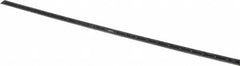 SPI - 24" Long, 1/64, 1/32, 1/16, 1/8" Graduation, Flexible Steel Rule - 4R Graduation Style, 3/4" Wide, Black, Black Chrome Finish - Exact Tooling