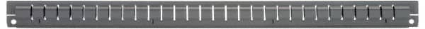 Vidmar - Tool Box Steel Drawer Divider - 2-5/8" Wide x 25-1/2" Deep x 2-7/8" High, Gray, For Vidmar Cabinets - Exact Tooling