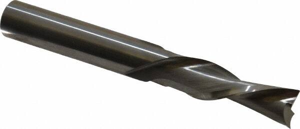 Onsrud - 3/8" Cutting Diam x 1-1/4" Length of Cut, 2 Flute, Downcut Spiral Router Bit - Uncoated, Right Hand Cut, Solid Carbide, 3" OAL x 3/8" Shank Diam, Double Edge, 30° Helix Angle - Exact Tooling