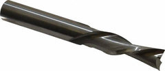Onsrud - 3/8" Cutting Diam x 1-1/4" Length of Cut, 2 Flute, Downcut Spiral Router Bit - Uncoated, Right Hand Cut, Solid Carbide, 3" OAL x 3/8" Shank Diam, Double Edge, 30° Helix Angle - Exact Tooling