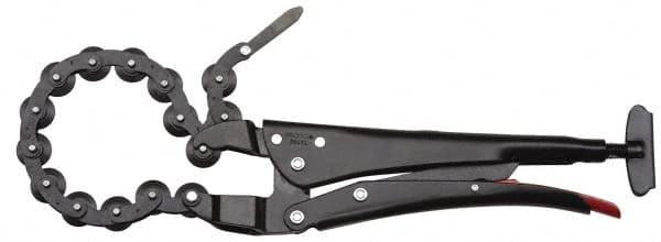 Proto - 11-13/16" OAL Standard Jaw Locking Chain Pipe Cutters - 1-11/64" Jaw Width, 4-33/64" Jaw Opening, Standard Handle - Exact Tooling