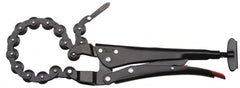 Proto - 11-13/16" OAL Standard Jaw Locking Chain Pipe Cutters - 1-11/64" Jaw Width, 4-33/64" Jaw Opening, Standard Handle - Exact Tooling