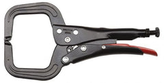 Proto - 6-11/16" OAL C-Clamp Locking Pliers - 5/16" Jaw Width, 1-61/64" Jaw Depth, 2-23/64" Jaw Opening, Standard Handle - Exact Tooling