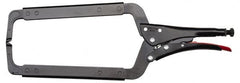 Proto - 18-1/2" OAL C-Clamp Locking Pliers - 15/32" Jaw Width, 10-15/64" Jaw Depth, 10-15/64" Jaw Opening, Standard Handle - Exact Tooling