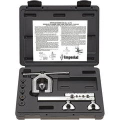 Imperial - Flaring Tools & Tube Expanders Type: Double Flaring Tool Kit Maximum Pipe Capacity (Inch): 1/2 - Exact Tooling